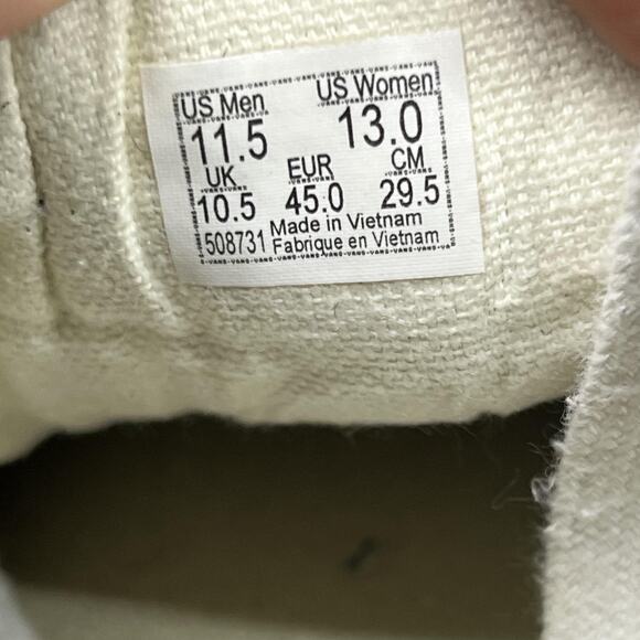 Vans Old Skool Hairy Suede Skate Shoes Men Size 11.5 Gray Black Low Top Sneakers - Picture 8 of 8